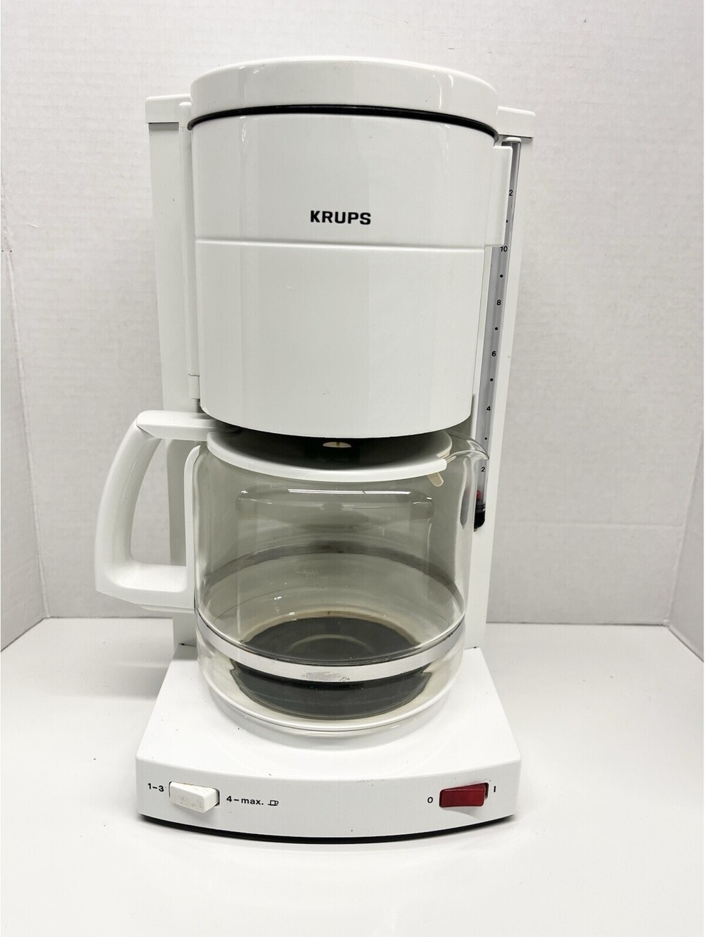 KRUPS Compact Aroma Plus 12 Cup Coffee Maker White Type 134A White